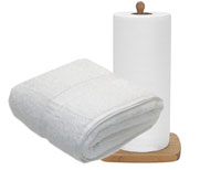 White towels for blotting stains